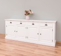 Cabinet 4 doors + 4 drawers, with dim. 223x50x90, MDF