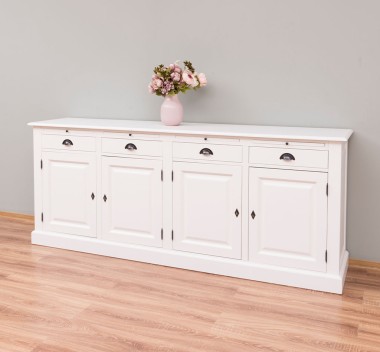 Cabinet 4 doors + 4 drawers, with dim. 223x50x90, MDF
