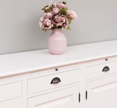 Cabinet 4 doors + 4 drawers, with dim. 223x50x90, MDF