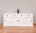 Cabinet 4 sliding doors + 4 drawers, with dim. 216x49x88, MDF