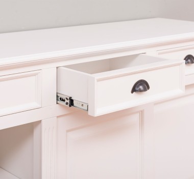 Cabinet 4 sliding doors + 4 drawers, with dim. 216x49x88, MDF