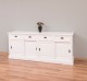 Cabinet 4 sliding doors + 4 drawers, with dim. 216x49x88, MDF