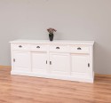Cabinet 4 sliding doors + 4 drawers, with dim. 216x49x88, MDF