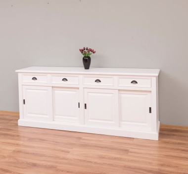 Cabinet 4 sliding doors + 4 drawers, with dim. 216x49x88, MDF