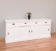 Cabinet 4 sliding doors + 4 drawers, with dim. 216x49x88, MDF