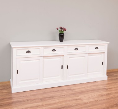 Cabinet 4 sliding doors + 4 drawers, with dim. 216x49x88, MDF
