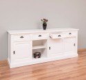 Cabinet 4 sliding doors + 4 drawers, with dim. 216x49x88, MDF