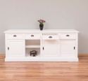Cabinet 4 sliding doors + 4 drawers, with dim. 216x49x88, MDF