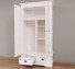 Wardrobe with two doors and two drawers, 119 x 61 x 220 cm, MDF