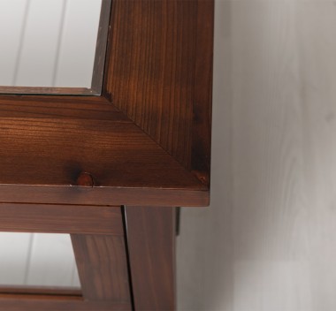 Coffee table with glass, 4 glass doors 120cm