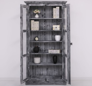 Glass display case, 2 doors with Cremone