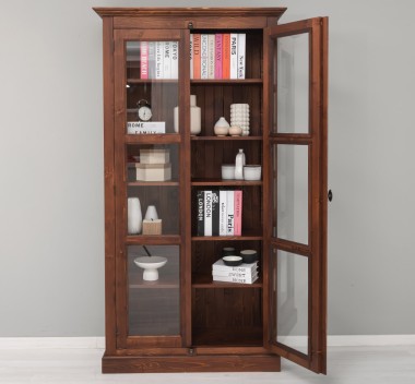 Glass display case, 2 doors with Cremone