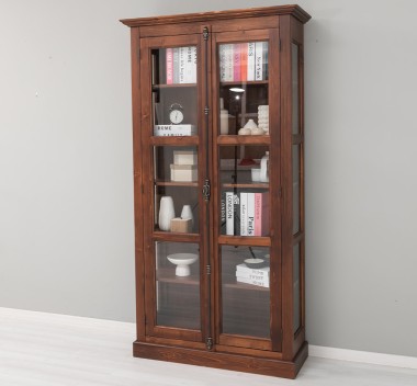 Glass display case, 2 doors with Cremone