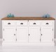 4-door sideboard, 4 drawers, BAS