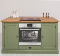 Multifunctional Kitchen Island- top pine