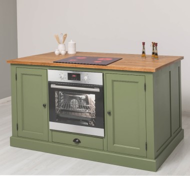 Multifunctional Kitchen Island- top pine