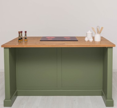 Multifunctional Kitchen Island- top pine