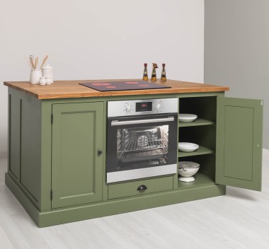Multifunctional Kitchen Island- top pine