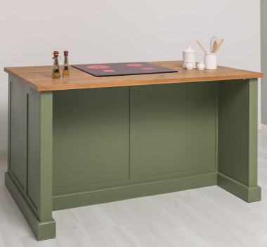 Multifunctional Kitchen Island- top pine