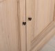 Elegant Oak Display Cabinet with 2  Lower Doors and 2 Glass Upper Doors