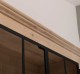 Elegant Oak Display Cabinet with 2  Lower Doors and 2 Glass Upper Doors