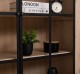 Elegant Oak Display Cabinet with 2  Lower Doors and 2 Glass Upper Doors