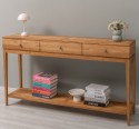 Elegant Console Table with 3 Drawers and Lower Shelf