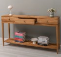 Elegant Console Table with 3 Drawers and Lower Shelf