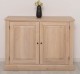 Elegant Oak Display Cabinet with 2  Lower Doors