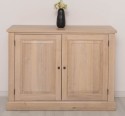 Elegant Oak Display Cabinet with 2  Lower Doors