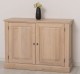 Elegant Oak Display Cabinet with 2  Lower Doors