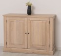Elegant Oak Display Cabinet with 2  Lower Doors