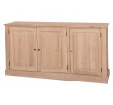 Elegant Oak Display Cabinet with 3 Lower Doors