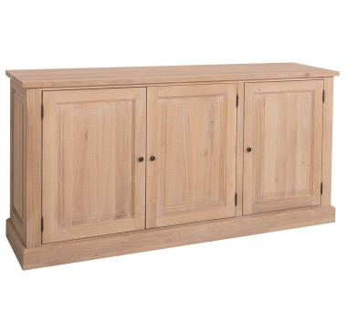 Elegant Oak Display Cabinet with 3 Lower Doors