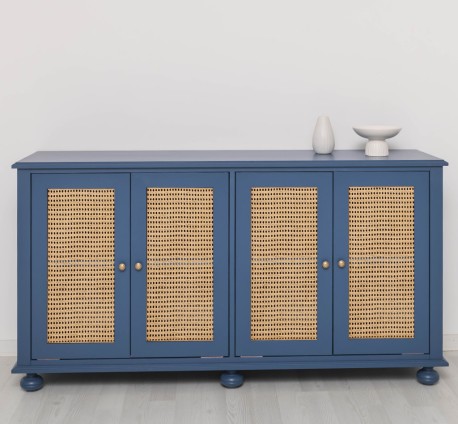 Rattan Cabinet with 4 doors