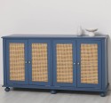 Rattan Cabinet with 4 doors