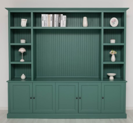 Bookcase with TV space BAS+SUP