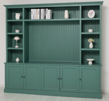 Bookcase with TV space BAS+SUP