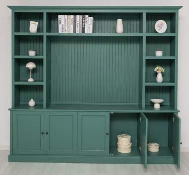 Bookcase with TV space BAS+SUP