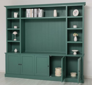 Bookcase with TV space BAS+SUP
