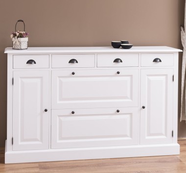 Hallway chest of drawers with 2 + 2 doors and 4 drawers