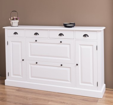 Hallway chest of drawers with 2 + 2 doors and 4 drawers