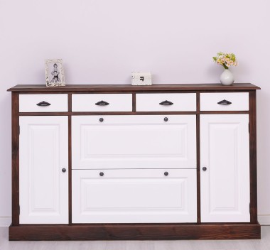 Hallway chest of drawers with 2 + 2 doors and 4 drawers