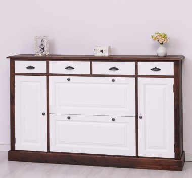 Hallway chest of drawers with 2 + 2 doors and 4 drawers
