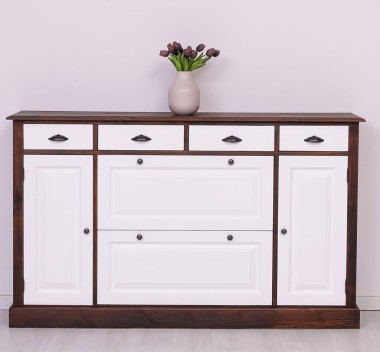 Hallway chest of drawers with 2 + 2 doors and 4 drawers