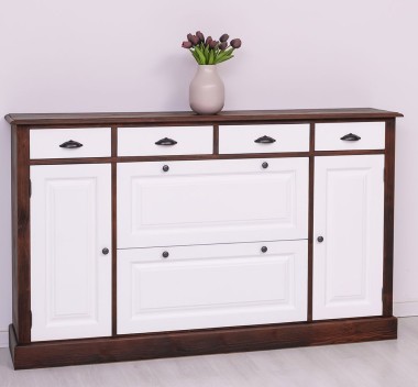 Hallway chest of drawers with 2 + 2 doors and 4 drawers