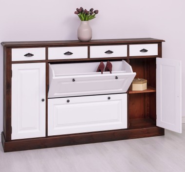 Hallway chest of drawers with 2 + 2 doors and 4 drawers
