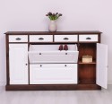 Hallway chest of drawers with 2 + 2 doors and 4 drawers