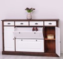 Hallway chest of drawers with 2 + 2 doors and 4 drawers