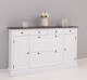 Hallway chest of drawers with 2 + 2 doors and 4 drawers